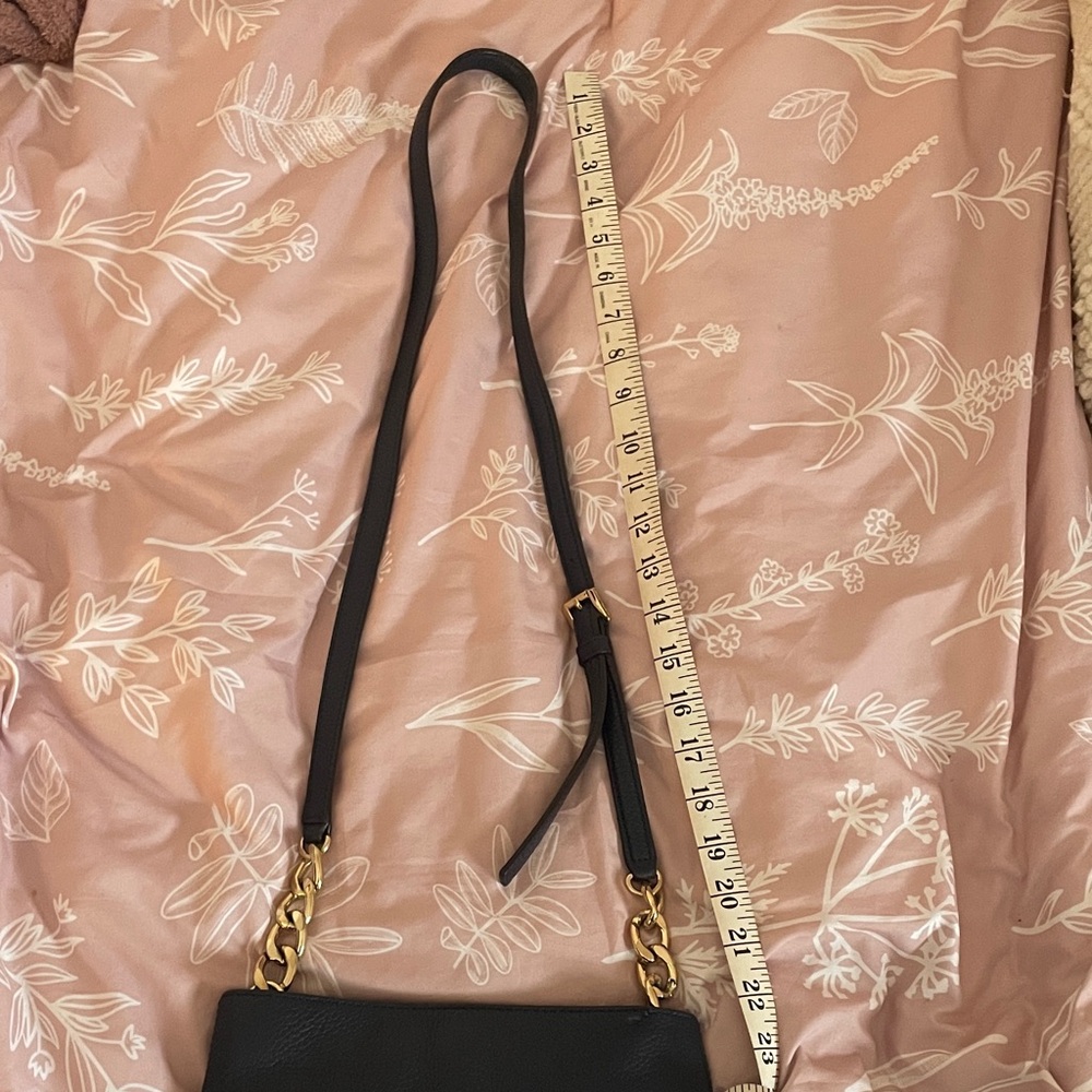 Michael Kors Dark Blue Hamilton Crossbody Bag with Gold Accents - Picture 15 of 15
